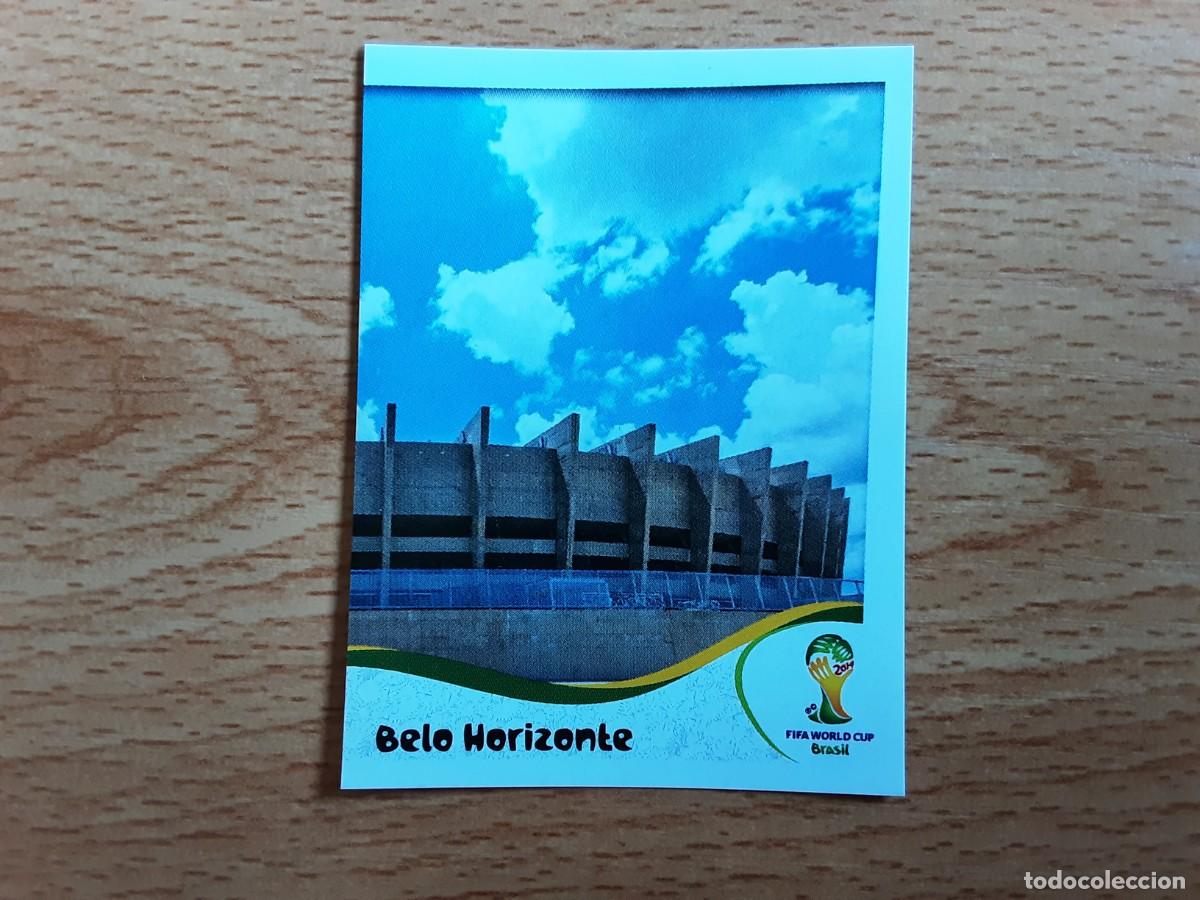 Fu&szlig;ball-Sticker: CROMO FUTBOL MUNDIAL 2014 PANINI 9.ESTADIO MINEIRAO BELO HORIZONTE-NUNCA PEGADO
