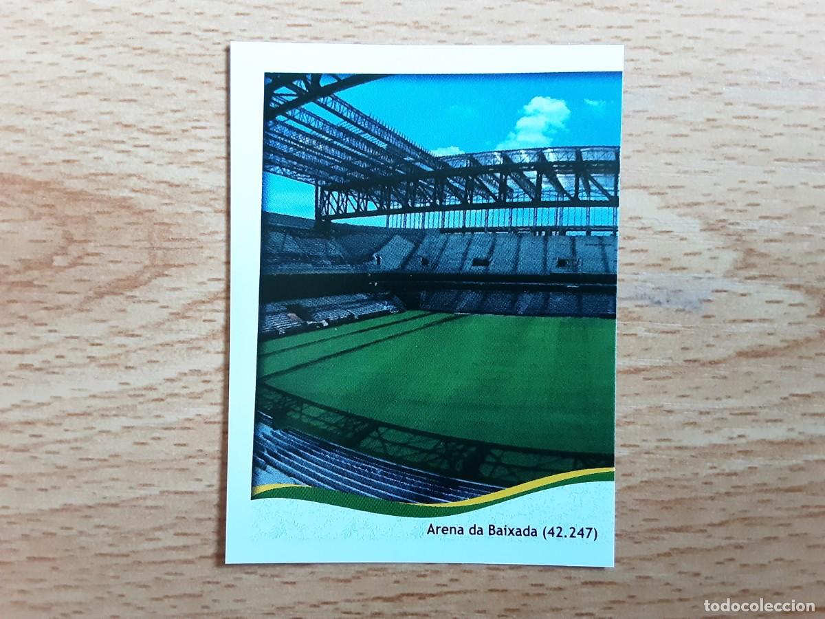 Cromos de F&uacute;tbol: CROMO FUTBOL MUNDIAL 2014 PANINI 14.ESTADIO ARENA DA BAIXADA CURITIBA-NUNCA PEGADO