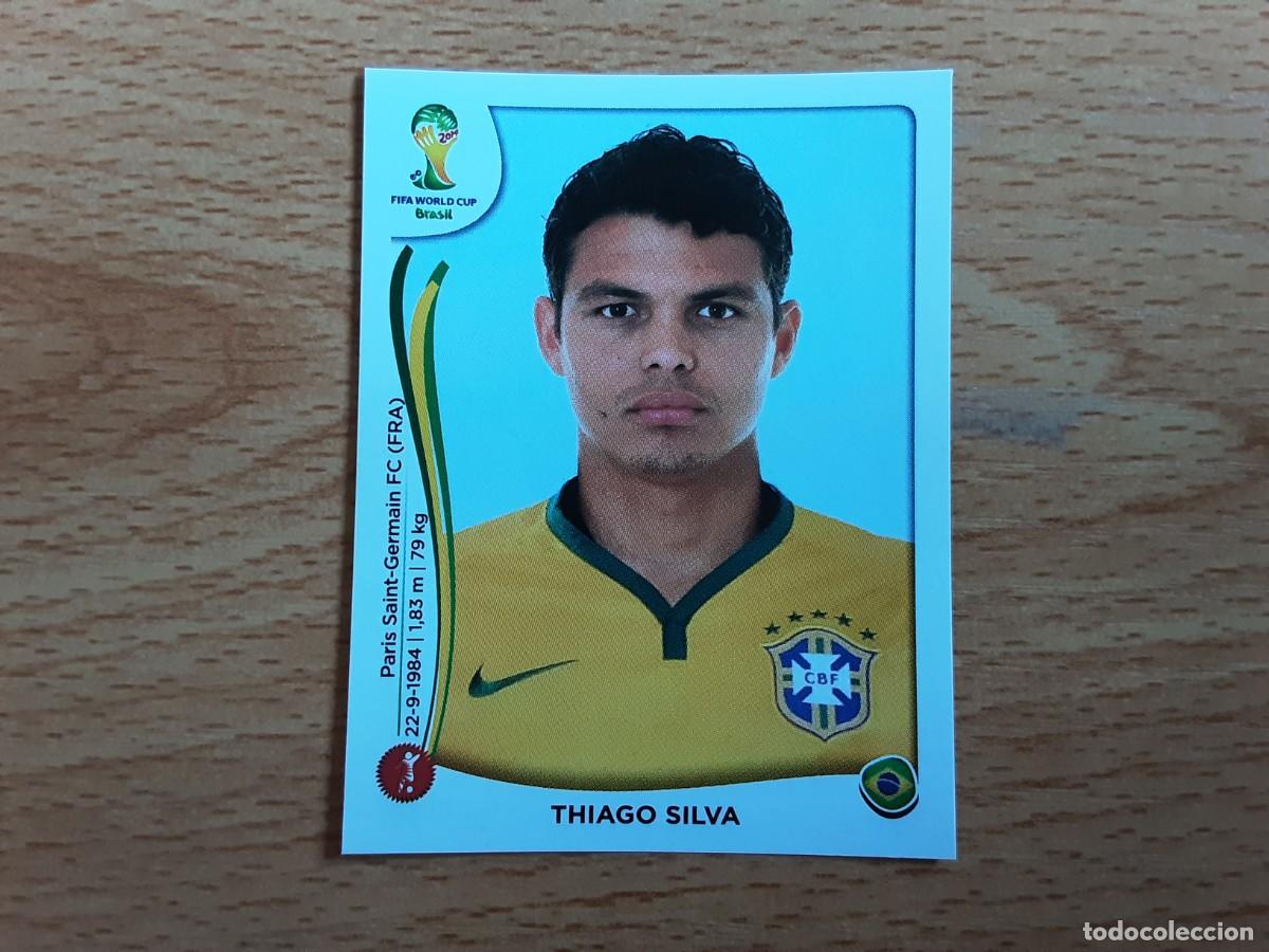 Cartes &agrave; collectionner de Football: CROMO FUTBOL MUNDIAL 2014 PANINI 35.THIAGO SILVA-BRASIL-NUNCA PEGADO