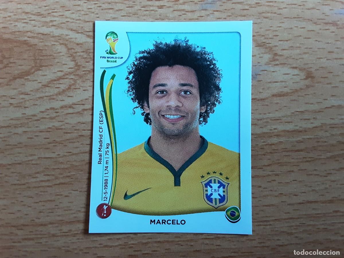 Cromos de F&uacute;tbol: CROMO FUTBOL MUNDIAL 2014 PANINI 38.MARCELO-BRASIL-NUNCA PEGADO