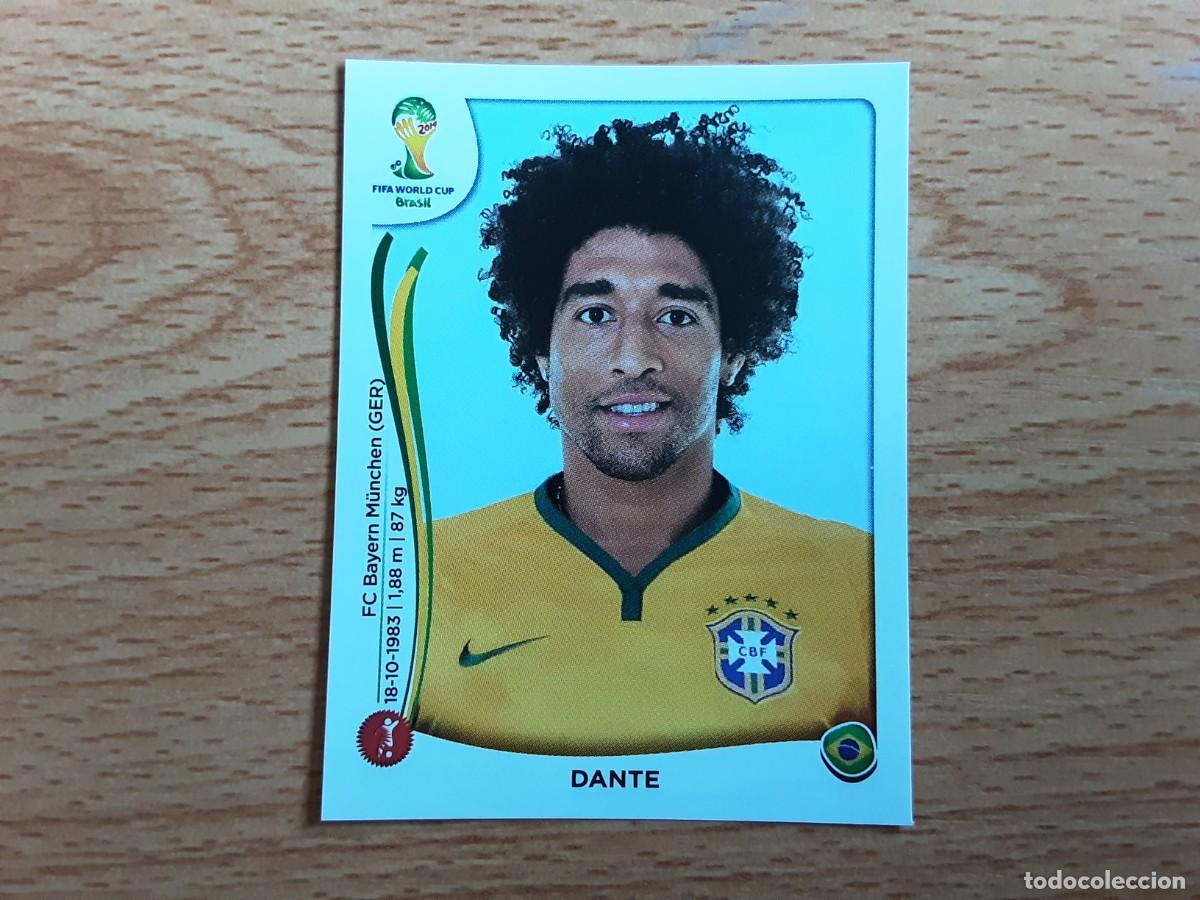 Cartes &agrave; collectionner de Football: CROMO FUTBOL MUNDIAL 2014 PANINI 39.DANTE-BRASIL-NUNCA PEGADO