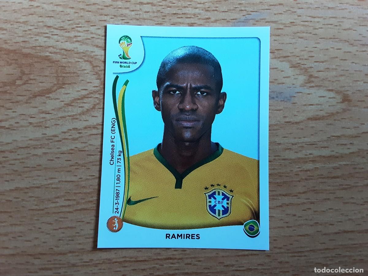 Cartes &agrave; collectionner de Football: CROMO FUTBOL MUNDIAL 2014 PANINI 40.RAMIRES-BRASIL-NUNCA PEGADO