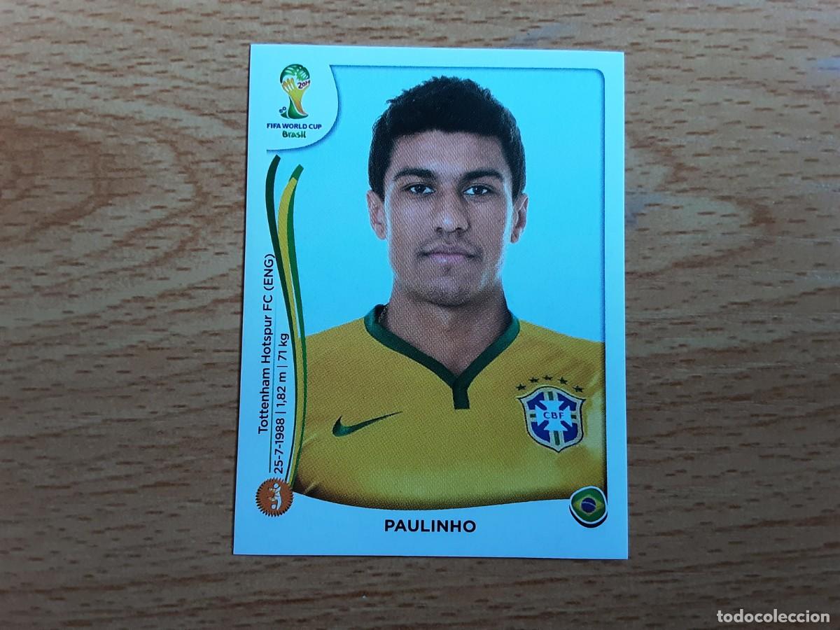 Cartes &agrave; collectionner de Football: CROMO FUTBOL MUNDIAL 2014 PANINI 41.PAULINHO-BRASIL-NUNCA PEGADO
