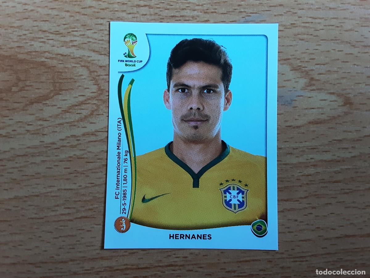 Fu&szlig;ball-Sticker: CROMO FUTBOL MUNDIAL 2014 PANINI 43.HERNANES-BRASIL-NUNCA PEGADO