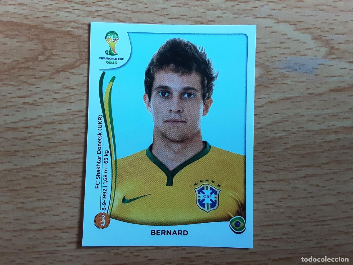 Fu&szlig;ball-Sticker: CROMO FUTBOL MUNDIAL 2014 PANINI 45.BERNARD-BRASIL-NUNCA PEGADO