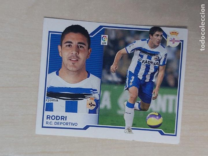 Cromos de Futebol: CROMO RODRI - ESTE 2007 08 - 07 08 - CROMO SIN PEGAR - DEPORTIVO DE LA CORU&Ntilde;A