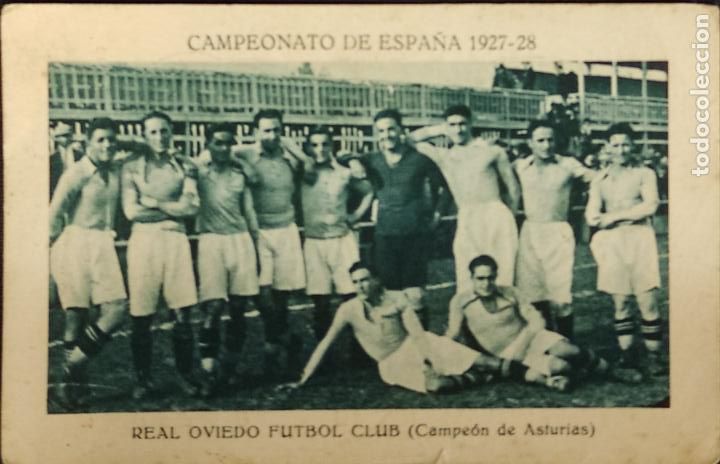 Fu&szlig;ball-Sticker: CROMO - CAMPEONATO DE ESPA&Ntilde;A 1927 1928 - EQUIPO REAL OVIEDO FUTBOL CLUB -