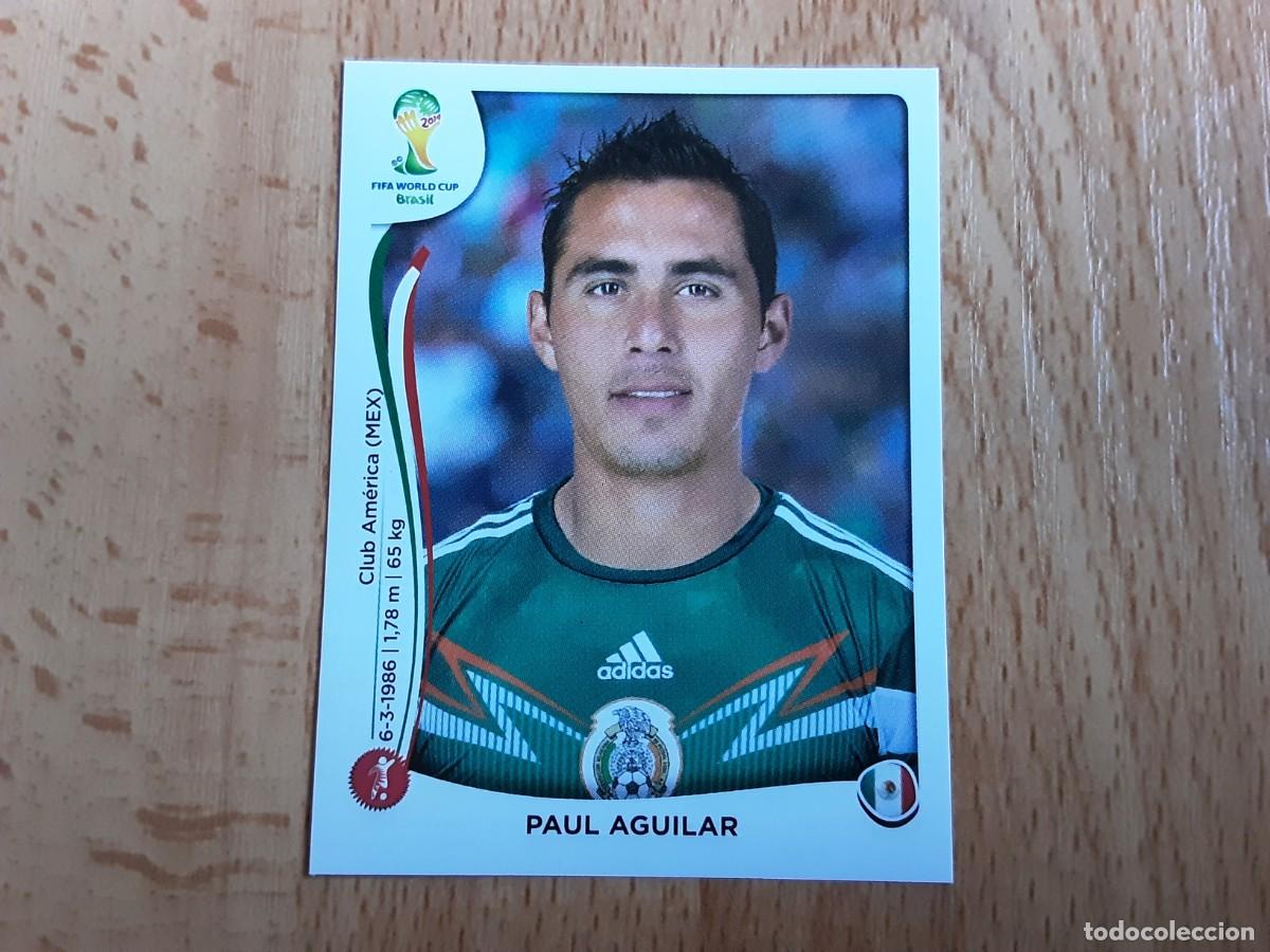 Cartes &agrave; collectionner de Football: CROMO FUTBOL MUNDIAL 2014 PANINI 77.AGUILAR-MEXICO-NUNCA PEGADO