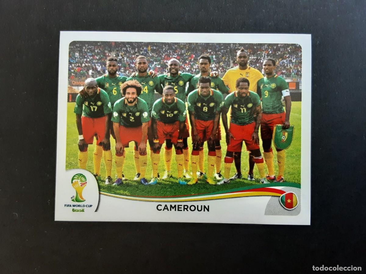 Cromos de Futebol: CROMO FUTBOL MUNDIAL 2014 PANINI 90.ALINEACION-CAMERUN-NUNCA PEGADO