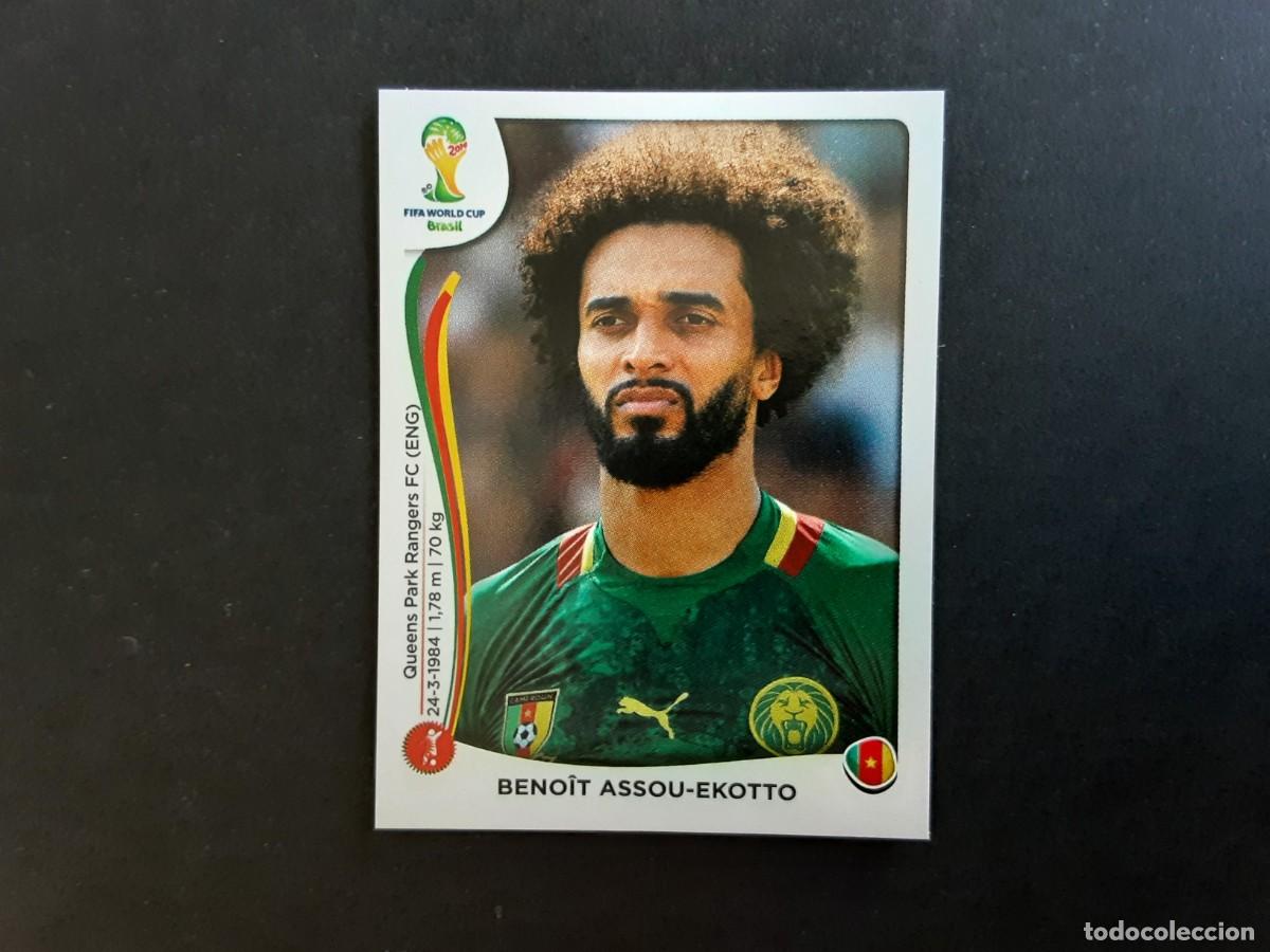 Football Stickers: CROMO FUTBOL MUNDIAL 2014 PANINI 96.ASSOU-EKOTTO/CAMERUN-NUNCA PEGADO