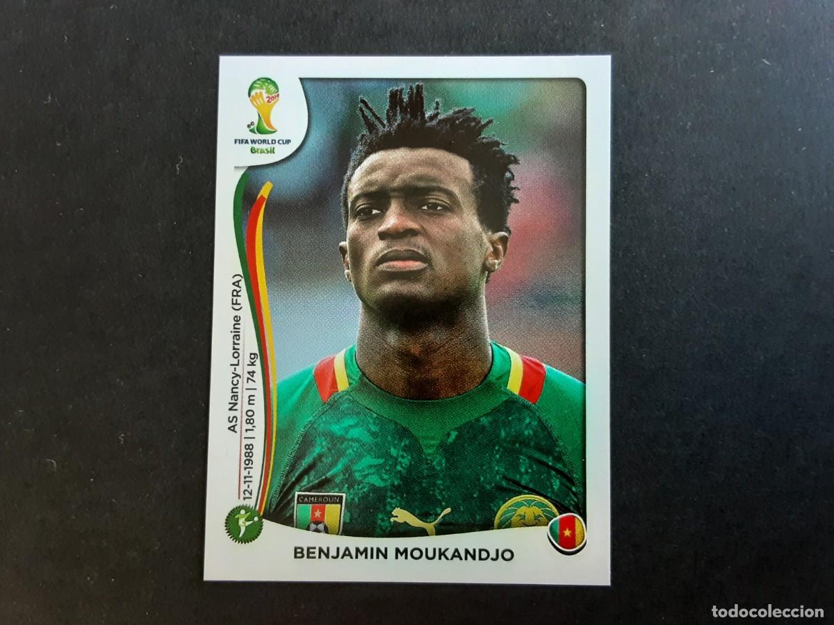 Cartes &agrave; collectionner de Football: CROMO FUTBOL MUNDIAL 2014 PANINI 105.MOUKANDJO-CAMERUN-NUNCA PEGADO