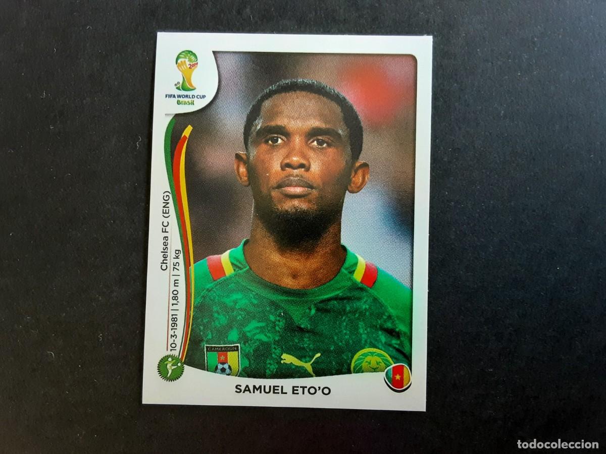 Cromos de F&uacute;tbol: CROMO FUTBOL MUNDIAL 2014 PANINI 107.ETO'O-CAMERUN-NUNCA PEGADO