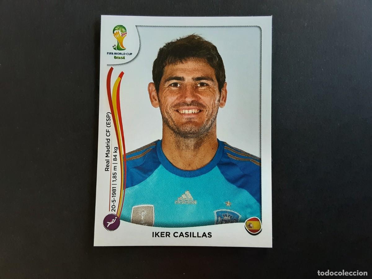 Cromos de F&uacute;tbol: CROMO FUTBOL MUNDIAL 2014 PANINI 110.CASILLAS-ESPA&Ntilde;A-NUNCA PEGADO