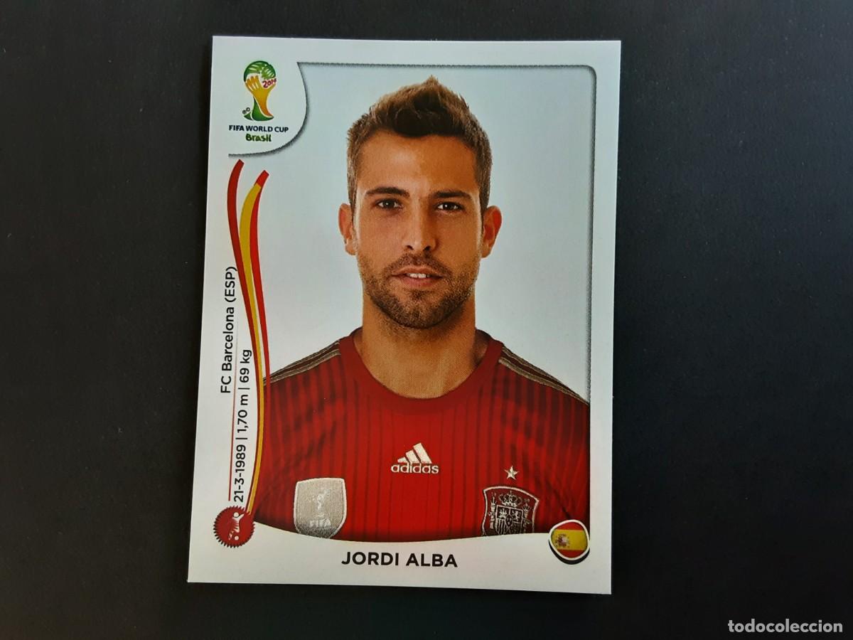 Cromos de F&uacute;tbol: CROMO FUTBOL MUNDIAL 2014 PANINI 115.JORDI ALBA-ESPA&Ntilde;A-NUNCA PEGADO
