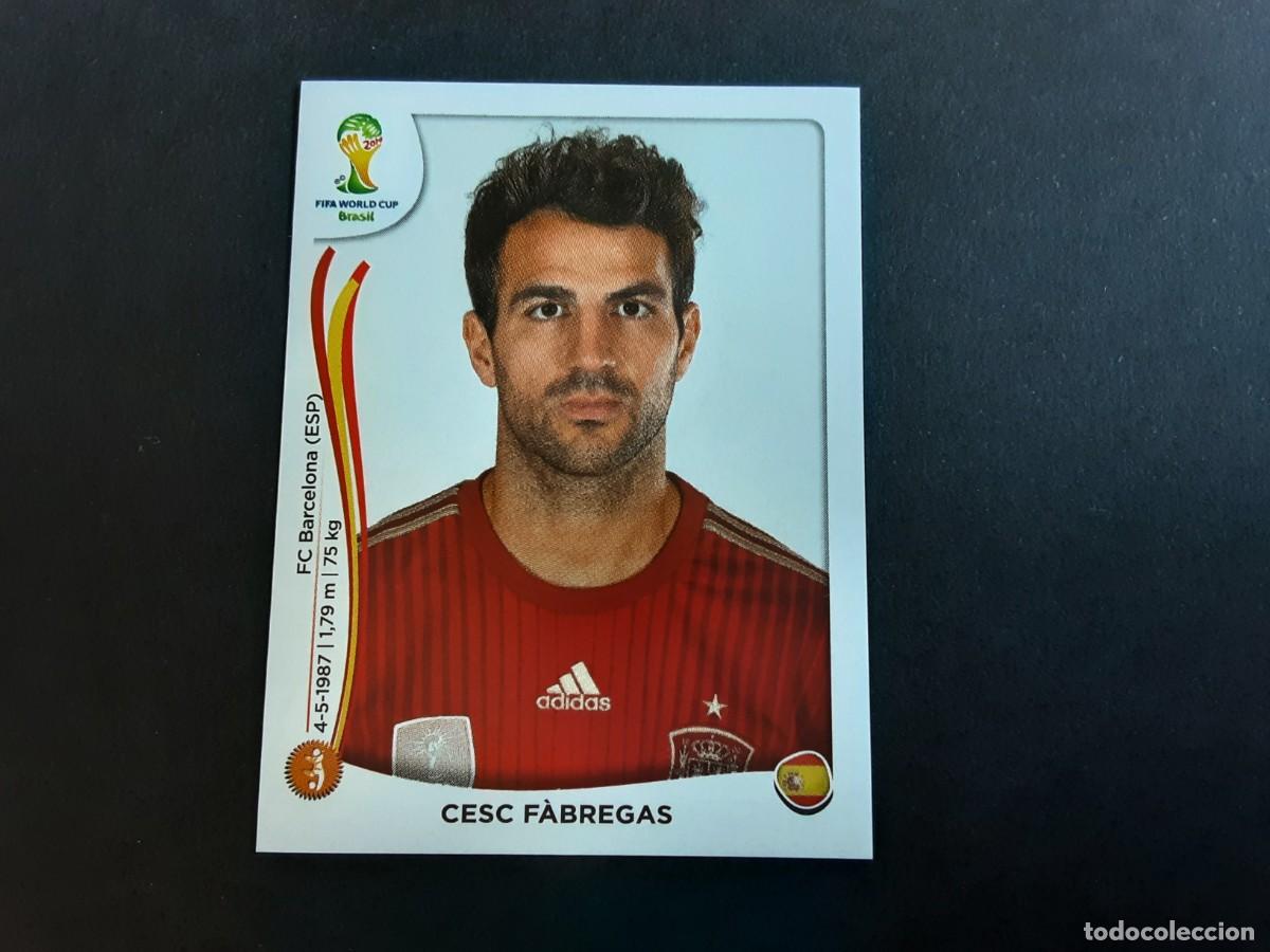 Fu&szlig;ball-Sticker: CROMO FUTBOL MUNDIAL 2014 PANINI 120.CESC FABREGAS-ESPA&Ntilde;A-NUNCA PEGADO
