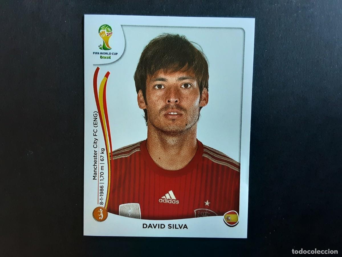 Cromos de F&uacute;tbol: CROMO FUTBOL MUNDIAL 2014 PANINI 121.DAVID SILVA-ESPA&Ntilde;A-NUNCA PEGADO