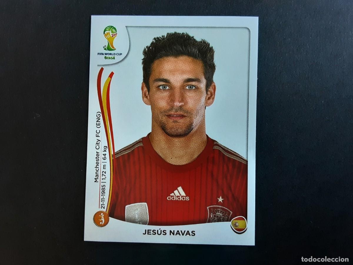 Cromos de F&uacute;tbol: CROMO FUTBOL MUNDIAL 2014 PANINI 122.JESUS NAVAS-ESPA&Ntilde;A-NUNCA PEGADO