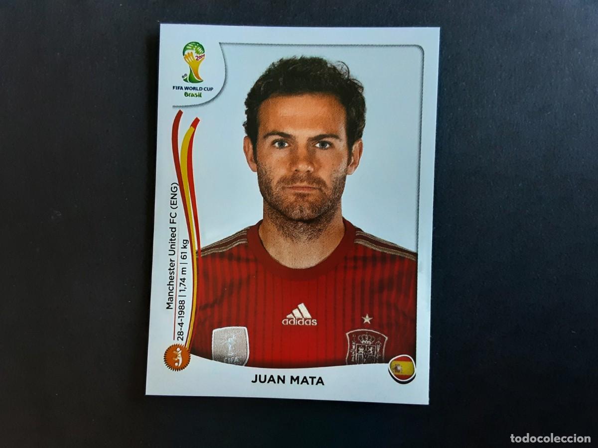 Cromos de F&uacute;tbol: CROMO FUTBOL MUNDIAL 2014 PANINI 123.MATA-ESPA&Ntilde;A-NUNCA PEGADO
