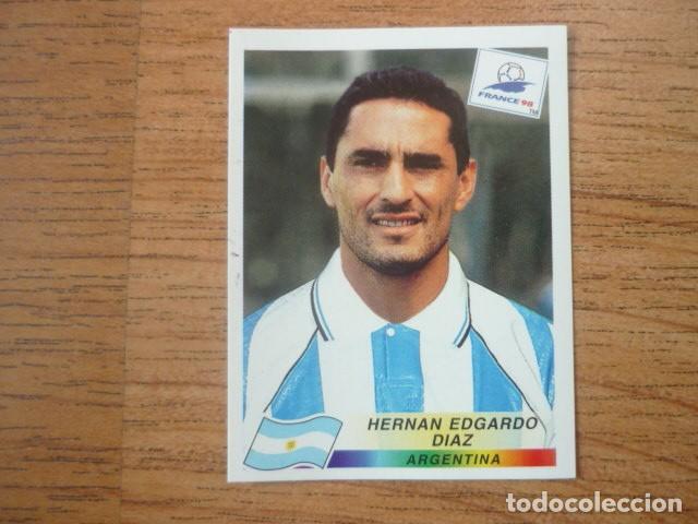 Figurine di Calcio: CROMO ALBUM FRANCIA 98 PANINI N&ordm; 504 HERNAN DIAZ (ARGENTINA) FRANCE MUNDIAL FUTBOL 1998