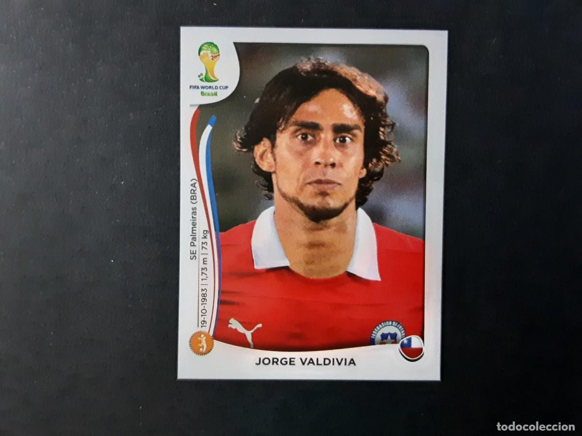 Cromos de F&uacute;tbol: CROMO FUTBOL MUNDIAL 2014 PANINI 155.VALDIVIA-CHILE-NUNCA PEGADO
