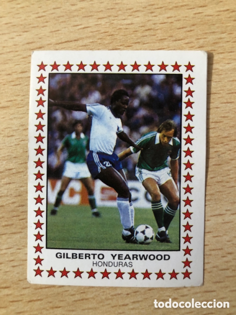 Cromos de f&uacute;tbol: # 399 Gilberto Yearwood Honduras Futbol 83 Panini Cromo Crom sin pegar buen estado
