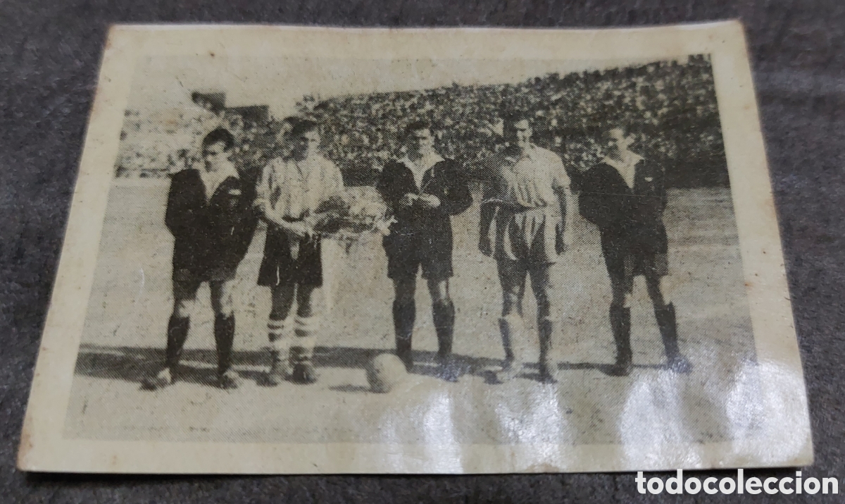 Fu&szlig;ball-Sticker: Cromo F&uacute;tbol Cigarrillos Apolo, Vencedor, Rumbo, El Avi&oacute;n. -Las Palmas, a&ntilde;os 50 (C1)