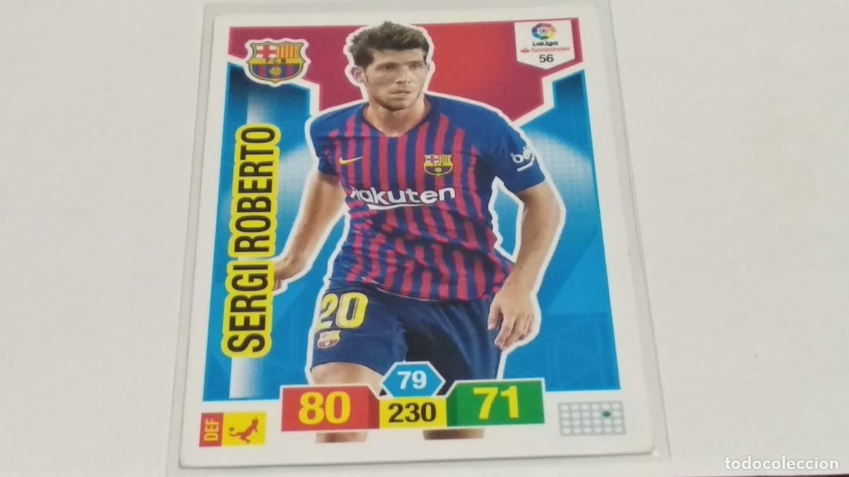Cromos de f&uacute;tbol: SEGI ROBERTO N&ordm; 56 F.C. BARCELONA ADRENALYN XL 2018 2019 18 19 PANINI &Aacute;LBUM LIGA F&Uacute;TBOL