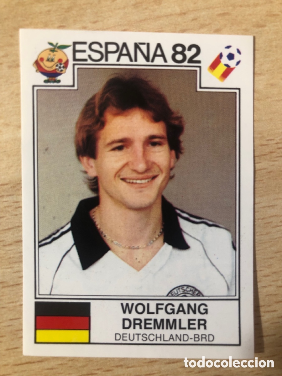 Fu&szlig;ball-Sticker: # 149 Wolfgang Dremmler Selecci&oacute;n Alemania Mundial Espa&ntilde;a 82 World Cup Story sin pegar nuevo