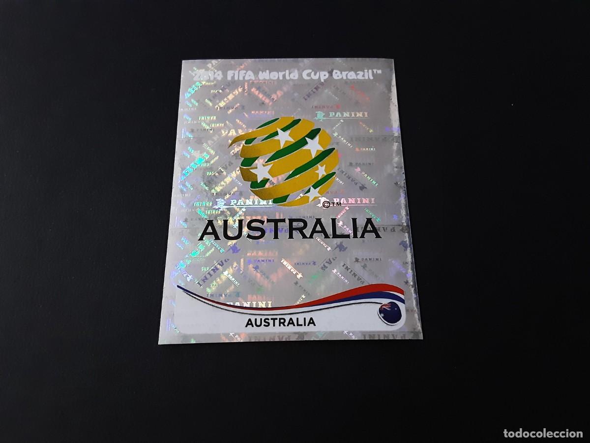 Football Stickers: CROMO FUTBOL MUNDIAL 2014 PANINI 165.ESCUDO-AUSTRALIA-NUNCA PEGADO