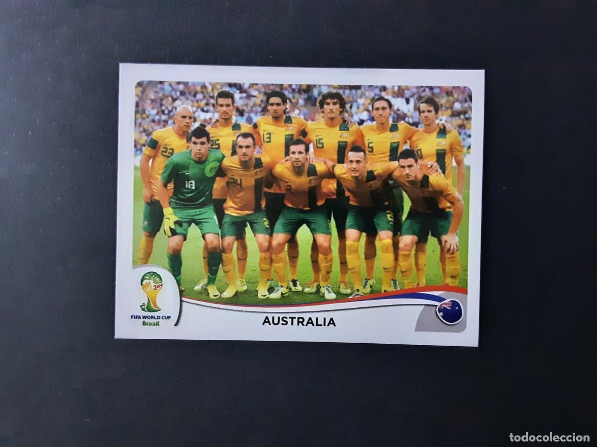 Cromos de Futebol: CROMO FUTBOL MUNDIAL 2014 PANINI 166.ALINEACION-AUSTRALIA-NUNCA PEGADO