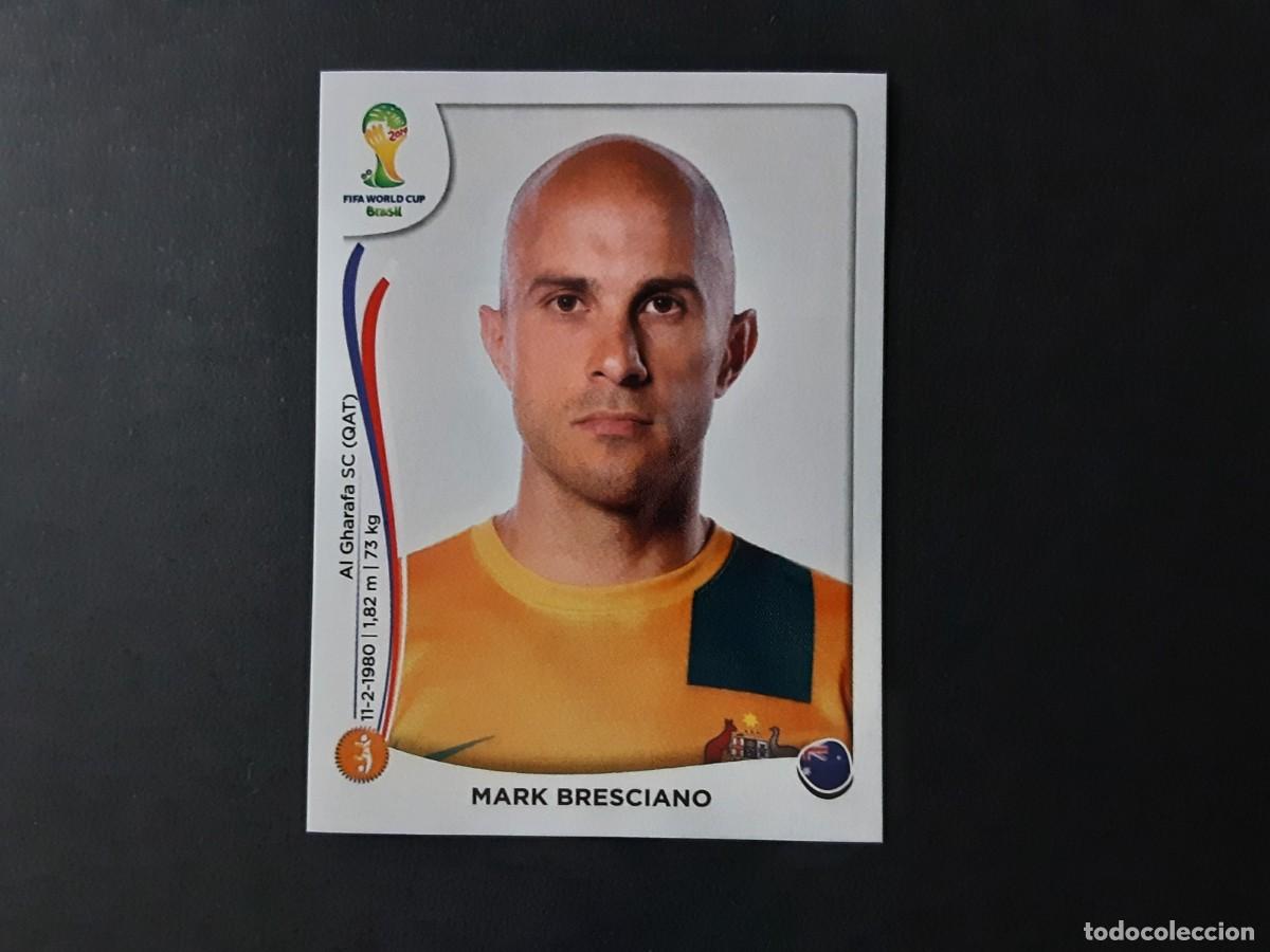 Fu&szlig;ball-Sticker: CROMO FUTBOL MUNDIAL 2014 PANINI 176.BRESCIANO-AUSTRALIA-NUNCA PEGADO