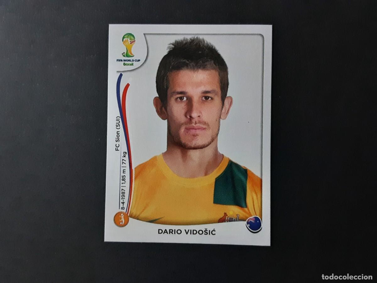 Football Stickers: CROMO FUTBOL MUNDIAL 2014 PANINI 179.VIDOSIC-AUSTRALIA-NUNCA PEGADO
