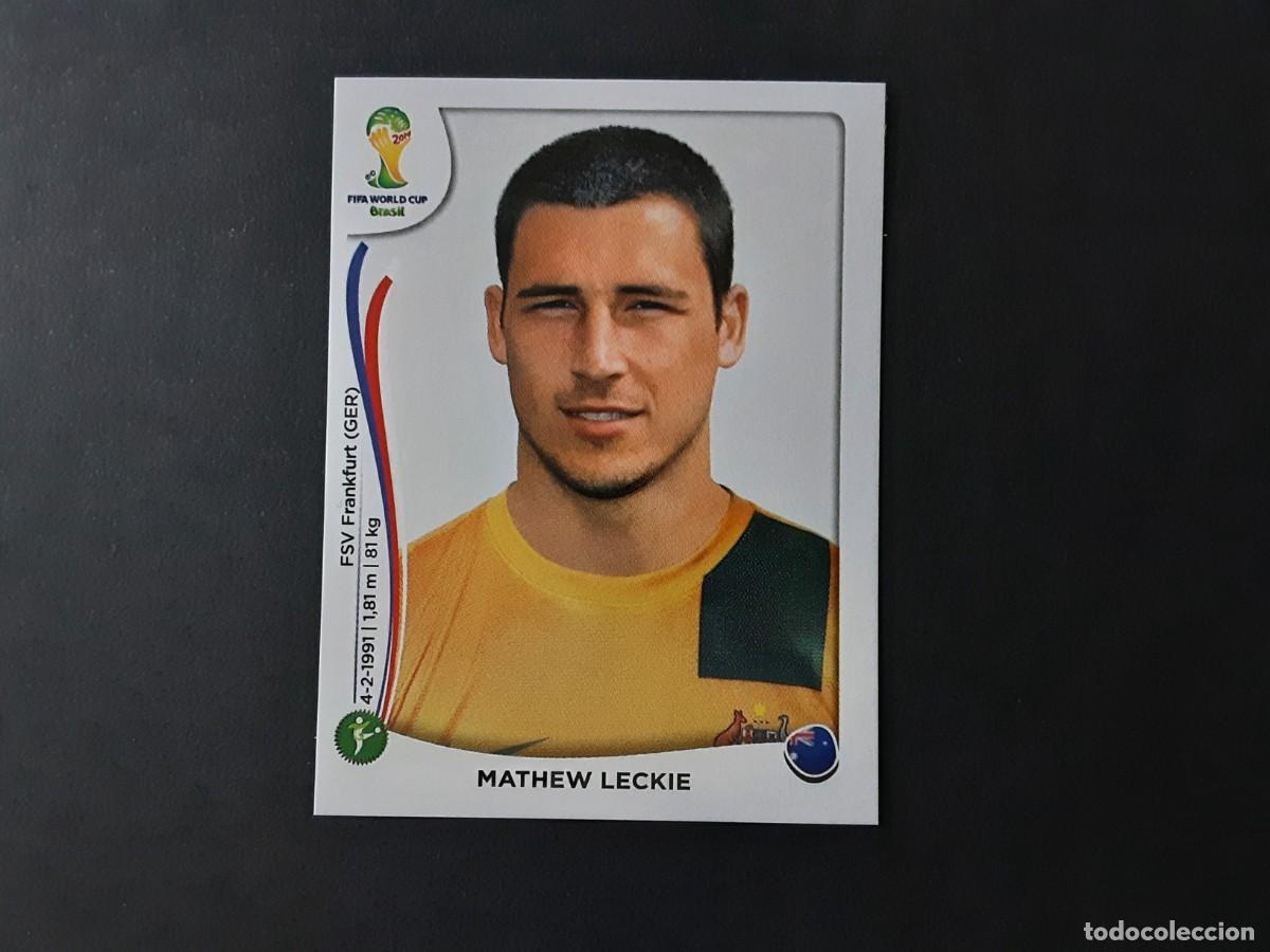 Cromos de F&uacute;tbol: CROMO FUTBOL MUNDIAL 2014 PANINI 182.LECKIE-AUSTRALIA-NUNCA PEGADO