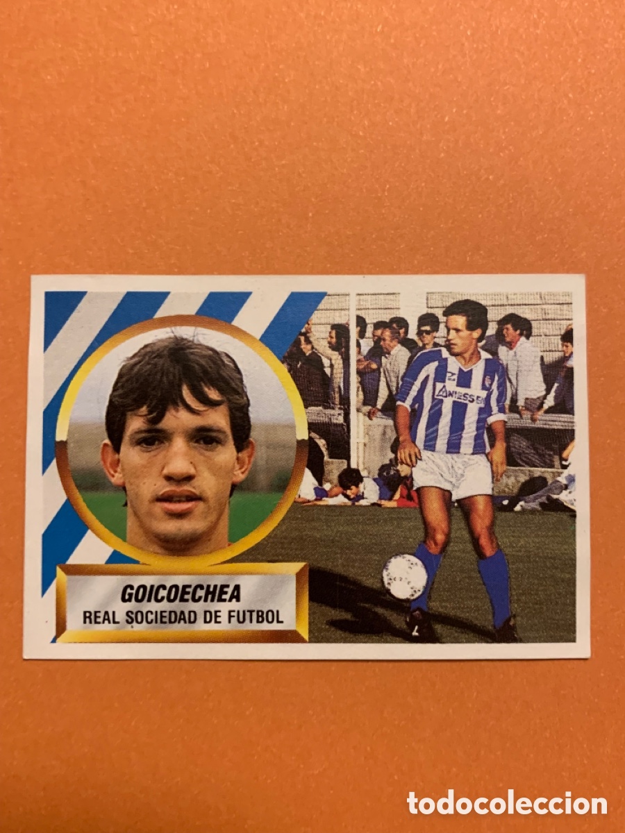 Cartes &agrave; collectionner de Football: Goicoechea Real Sociedad 88 89 Ultimos Fichajes 5. Liga Este 1988 1989. SIN PEGAR