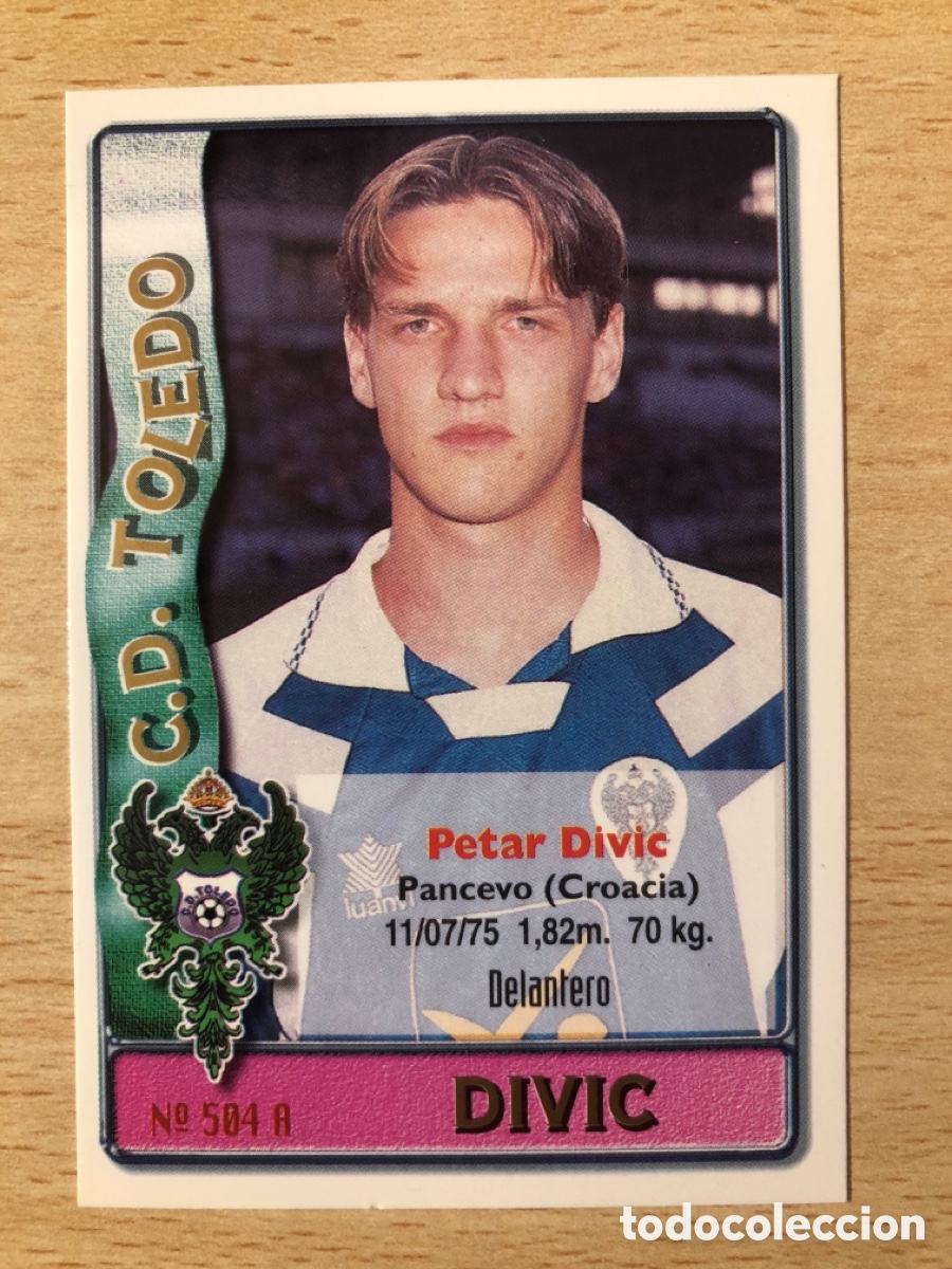 Cromos de f&uacute;tbol: # 504 Divic / Delgado Toledo Mundicromo 96/97 Segunda divisi&oacute;n