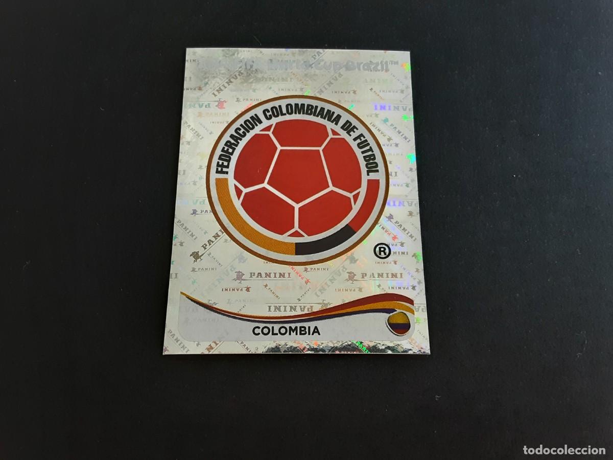 Cromos de F&uacute;tbol: CROMO FUTBOL MUNDIAL 2014 PANINI 184.ESCUDO-COLOMBIA-NUNCA PEGADO