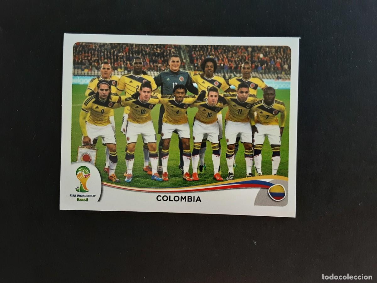 Cromos de Futebol: CROMO FUTBOL MUNDIAL 2014 PANINI 185.ALINEACION-COLOMBIA-NUNCA PEGADO