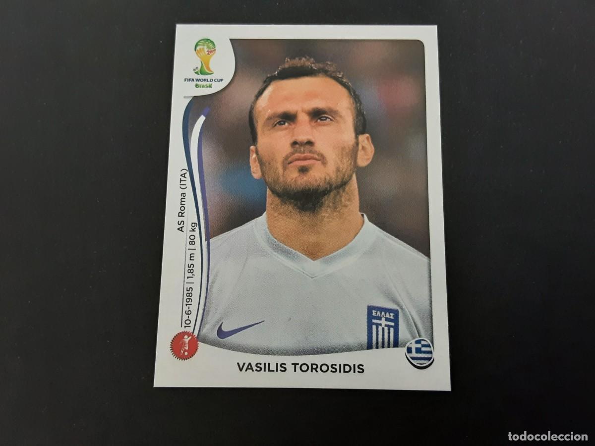 Football Stickers: CROMO FUTBOL MUNDIAL 2014 PANINI 206.TOROSIDIS-GRECIA-NUNCA PEGADO