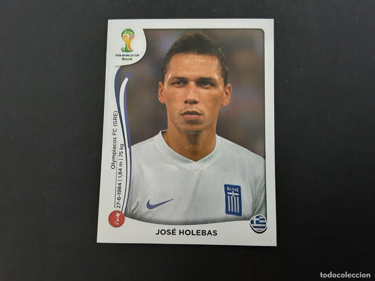Football Stickers: CROMO FUTBOL MUNDIAL 2014 PANINI 210.HOLEBAS-GRECIA-NUNCA PEGADO