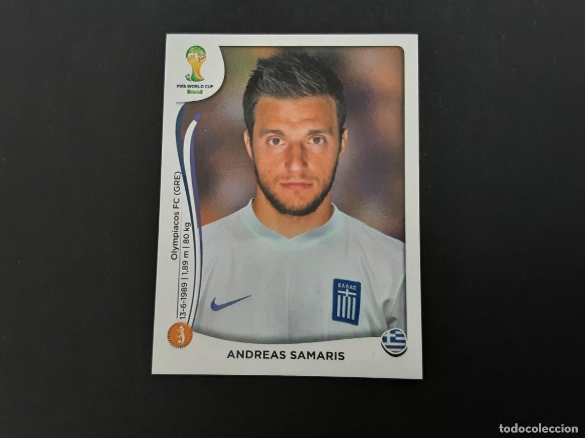 Football Stickers: CROMO FUTBOL MUNDIAL 2014 PANINI 212.SAMARIS-GRECIA-NUNCA PEGADO