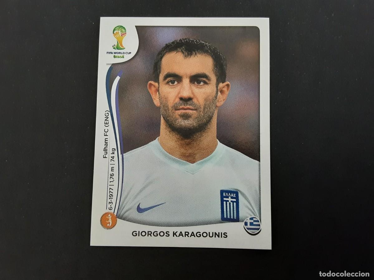 Cromos de Futebol: CROMO FUTBOL MUNDIAL 2014 PANINI 213.KARAGOUNIS-GRECIA-NUNCA PEGADO