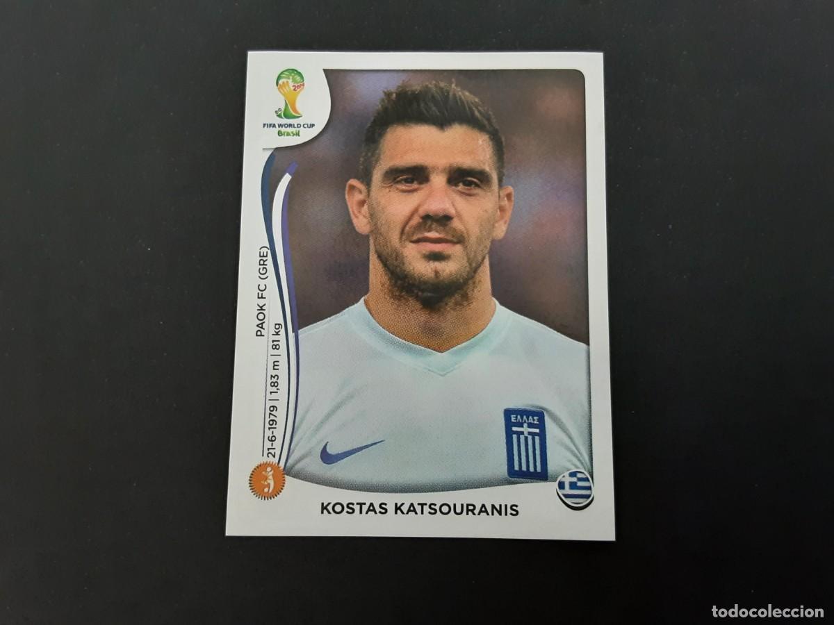 Fu&szlig;ball-Sticker: CROMO FUTBOL MUNDIAL 2014 PANINI 214.KATSOURANIS-GRECIA-NUNCA PEGADO