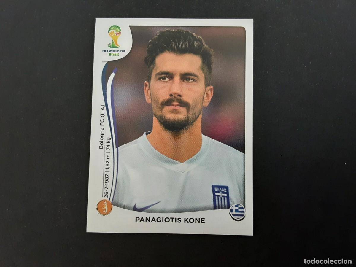 Football Stickers: CROMO FUTBOL MUNDIAL 2014 PANINI 216.KONE-GRECIA-NUNCA PEGADO