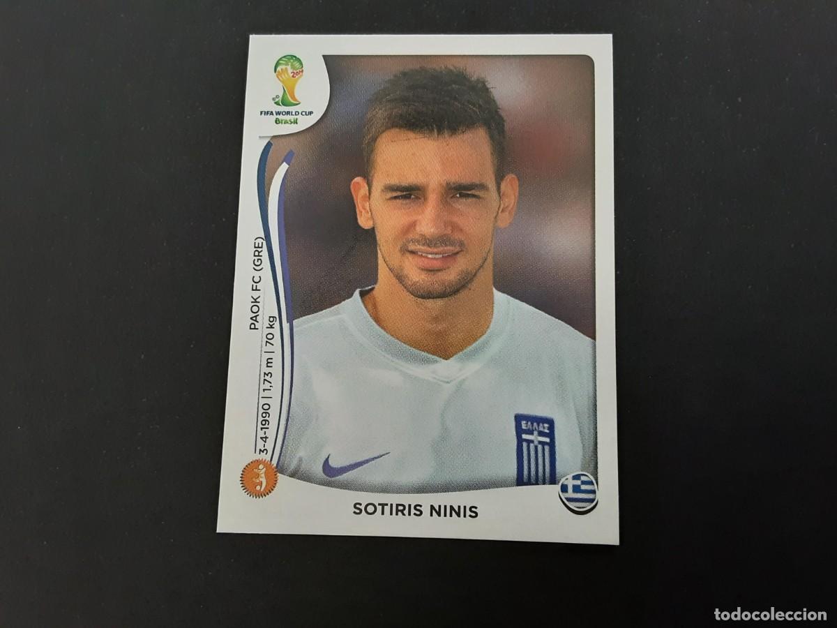 Cromos de Futebol: CROMO FUTBOL MUNDIAL 2014 PANINI 217.NINIS-GRECIA-NUNCA PEGADO