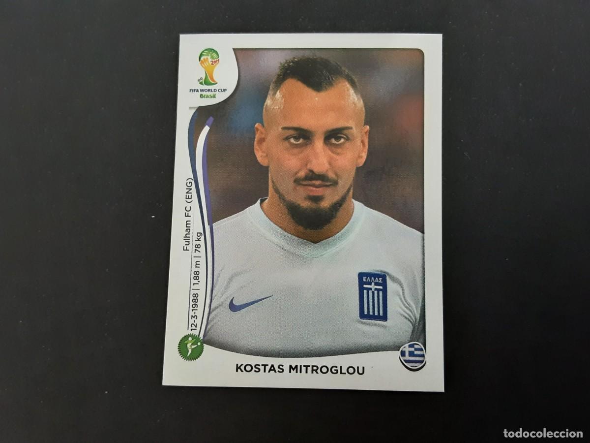 Fu&szlig;ball-Sticker: CROMO FUTBOL MUNDIAL 2014 PANINI 221.MITROGLOU-GRECIA-NUNCA PEGADO