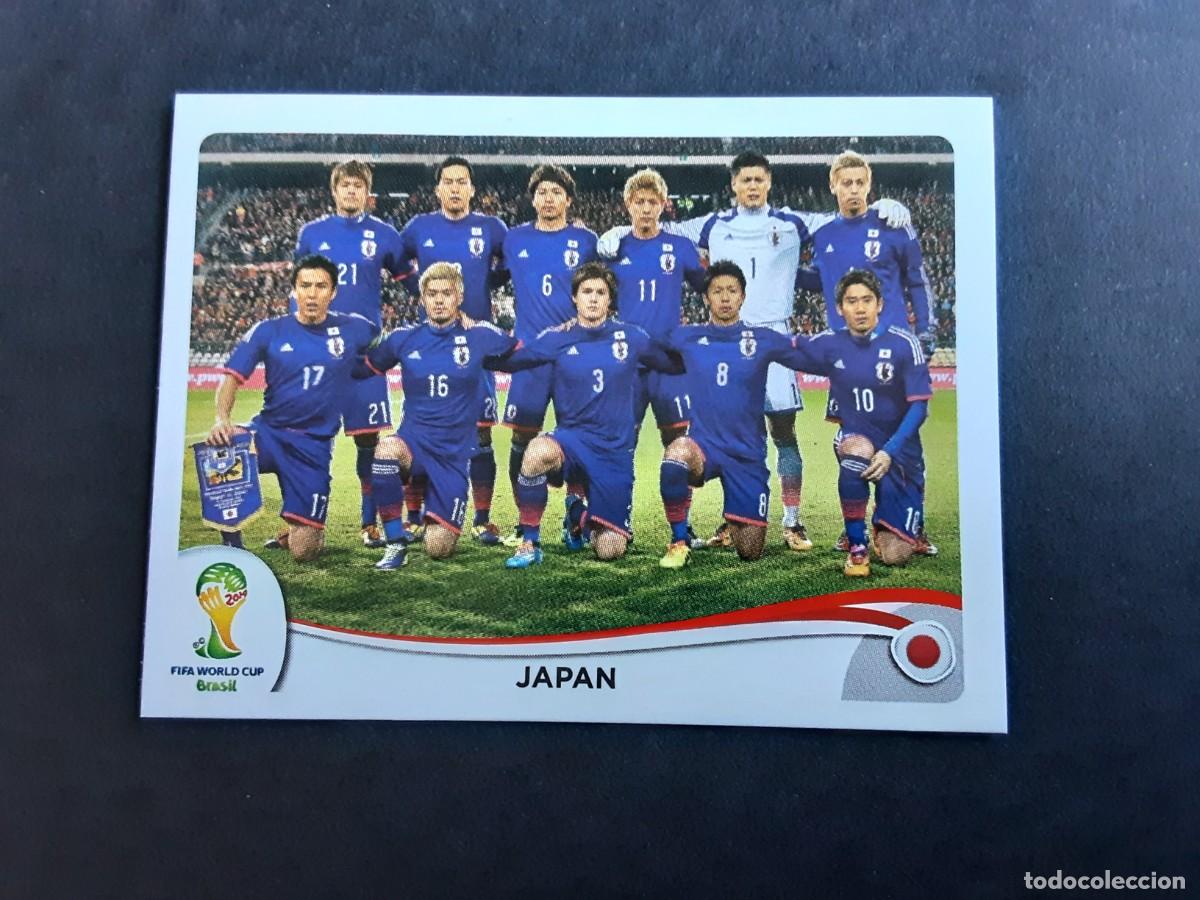 Fu&szlig;ball-Sticker: CROMO FUTBOL MUNDIAL 2014 PANINI 242.ALINEACION-JAPON-NUNCA PEGADO