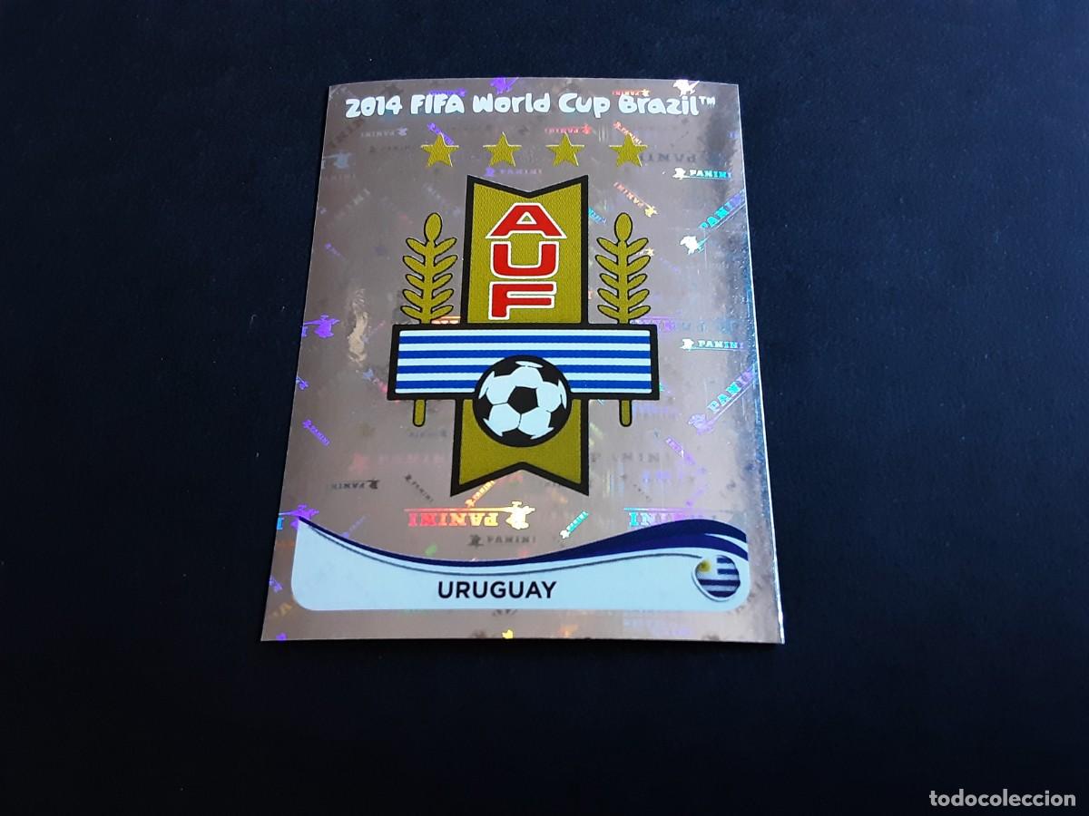 Fu&szlig;ball-Sticker: CROMO FUTBOL MUNDIAL 2014 PANINI 260.ESCUDO-URUGUAY-NUNCA PEGADO