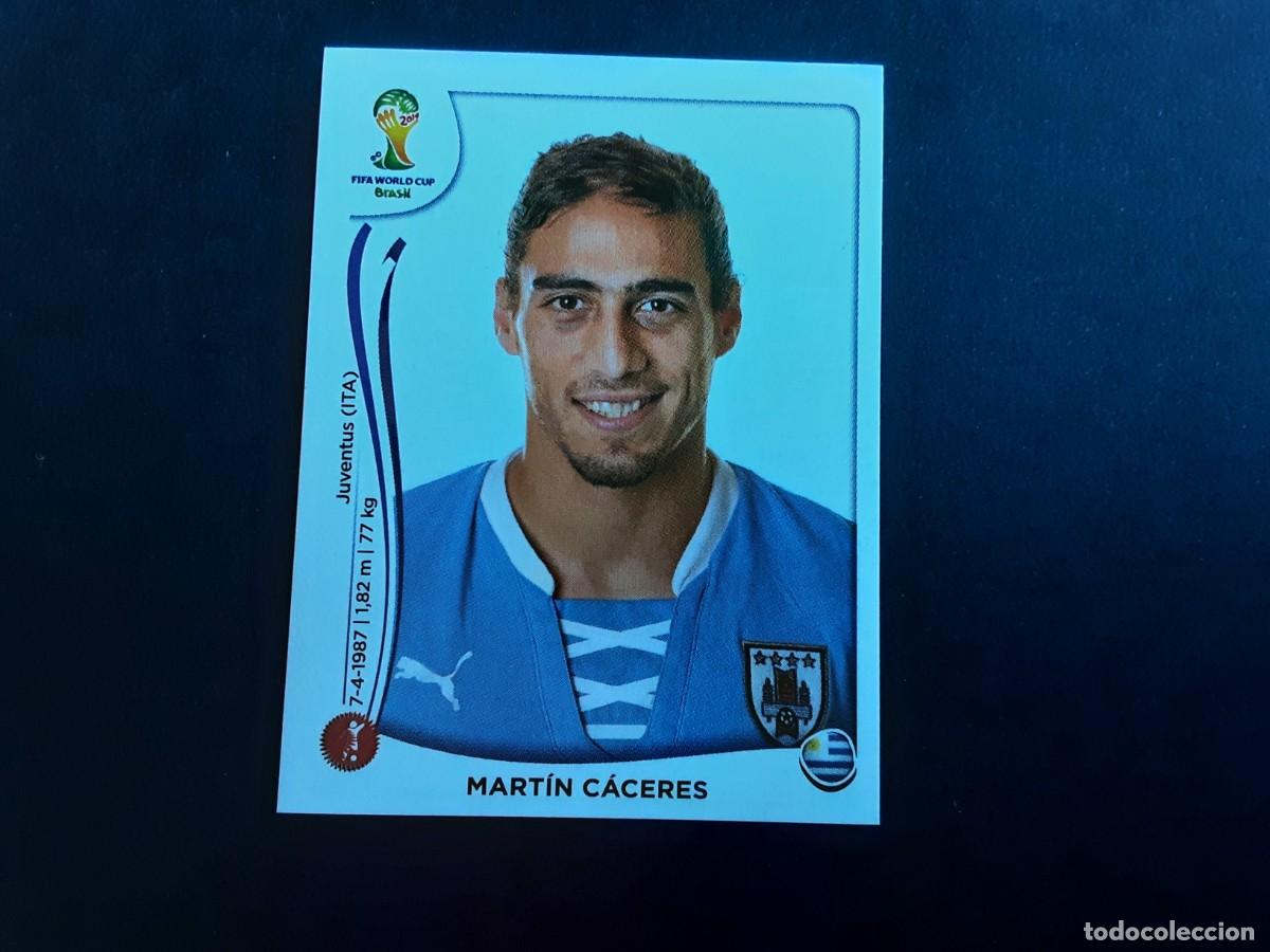Fu&szlig;ball-Sticker: CROMO FUTBOL MUNDIAL 2014 PANINI 266.CACERES-URUGUAY-NUNCA PEGADO
