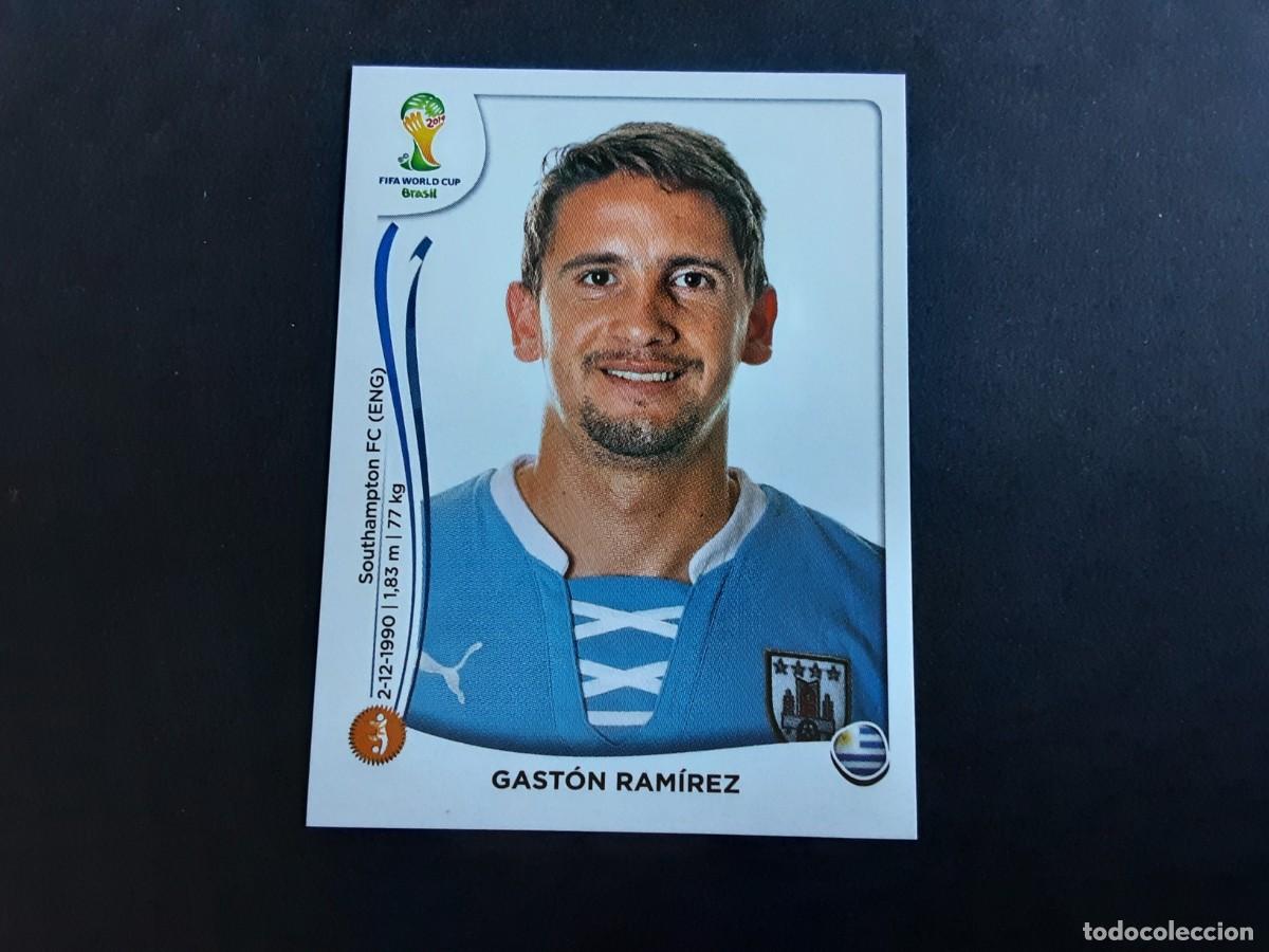 Fu&szlig;ball-Sticker: CROMO FUTBOL MUNDIAL 2014 PANINI 273.GASTON RAMIREZ-URUGUAY-NUNCA PEGADO