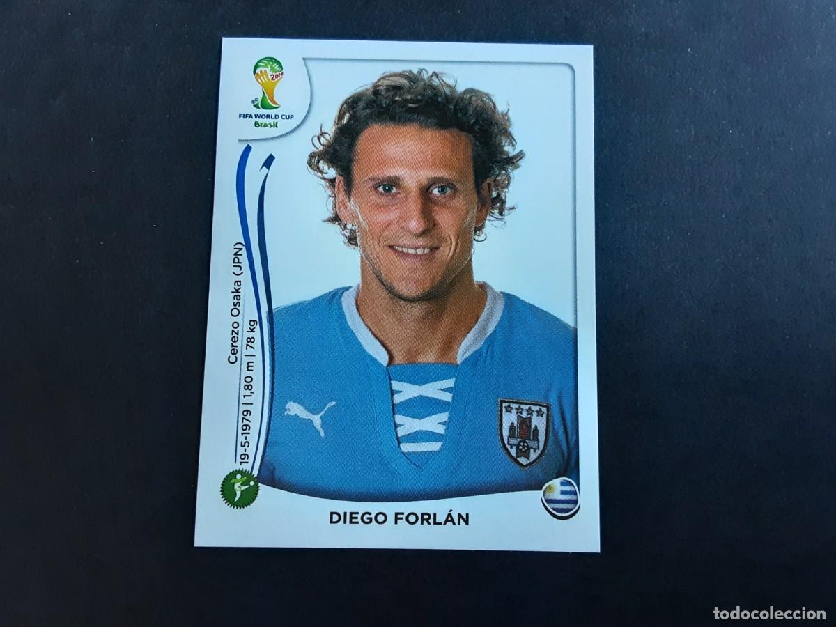Cromos de f&uacute;tbol: CROMO FUTBOL MUNDIAL 2014 PANINI 276.FORLAN-URUGUAY-NUNCA PEGADO